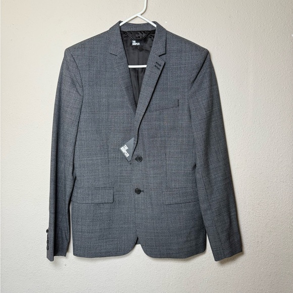 The Kooples Other - NWT The Kooples Gray Checkered Mens Blazer.  Size FR 44, US XS